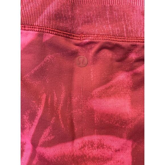 Lululemon Ebb to Street Tight Leggings Wash Red Pink Size 6 - Picture 5 of 5